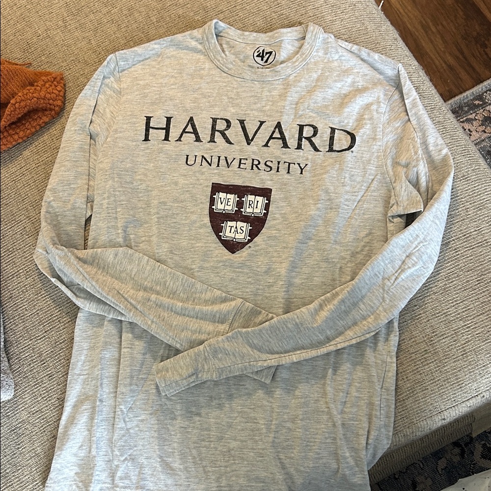 Harvard University Long Sleeve Gray Shirt